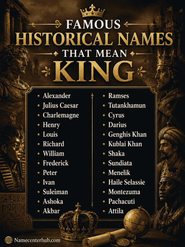 Famous Historical Names That Mean King
