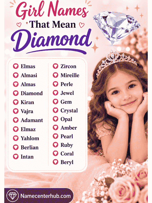 Girl Names That Mean Diamond