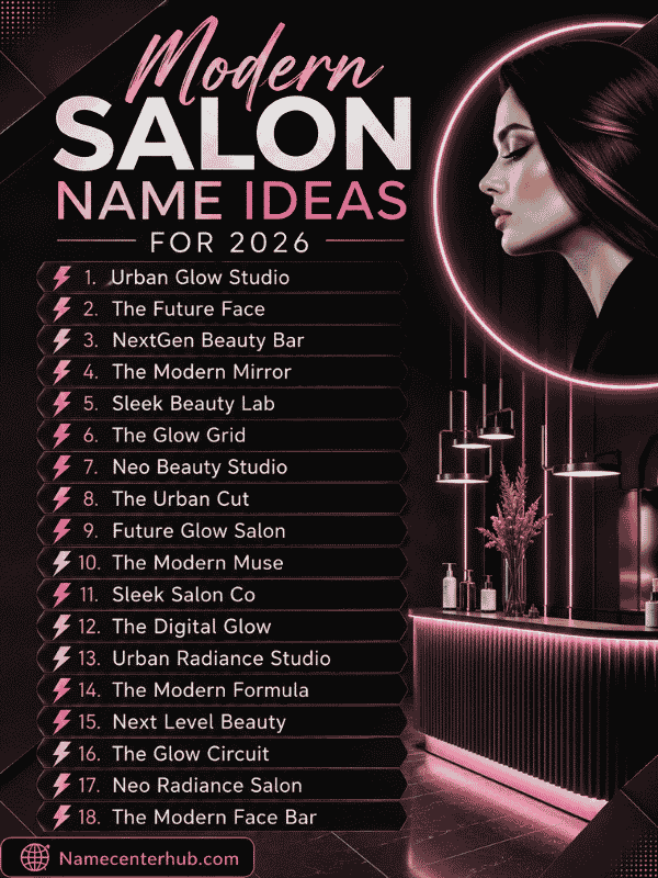 Modern Salon Name Ideas for 2026