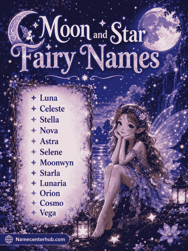 Moon and Star Fairy Names