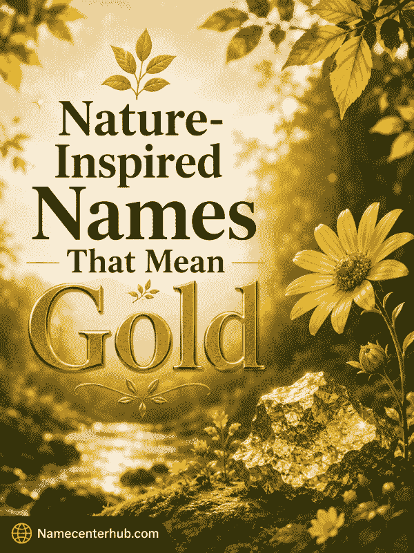 Nature-Inspired Names That Mean Gold