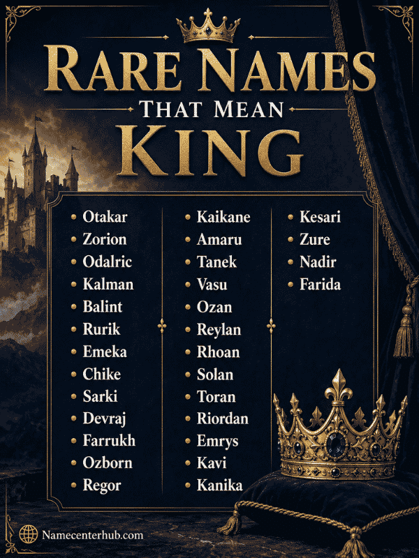 Rare Names That Mean King