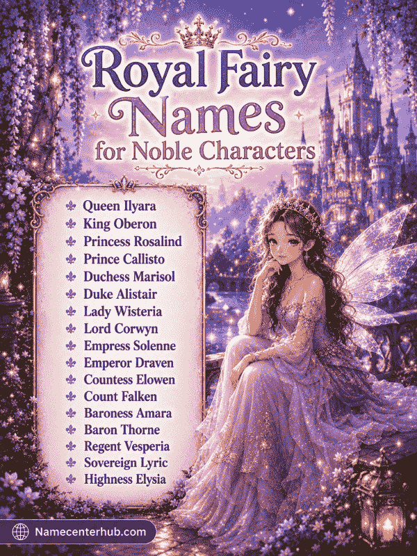 Royal Fairy Names for Noble Characters