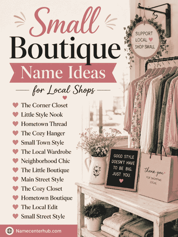 Small Boutique Name Ideas for Local Shops