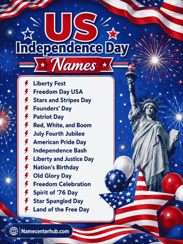 US Independence Day Names