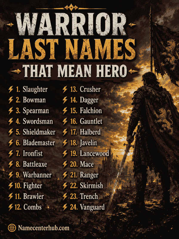 Warrior Last Names That Mean Hero