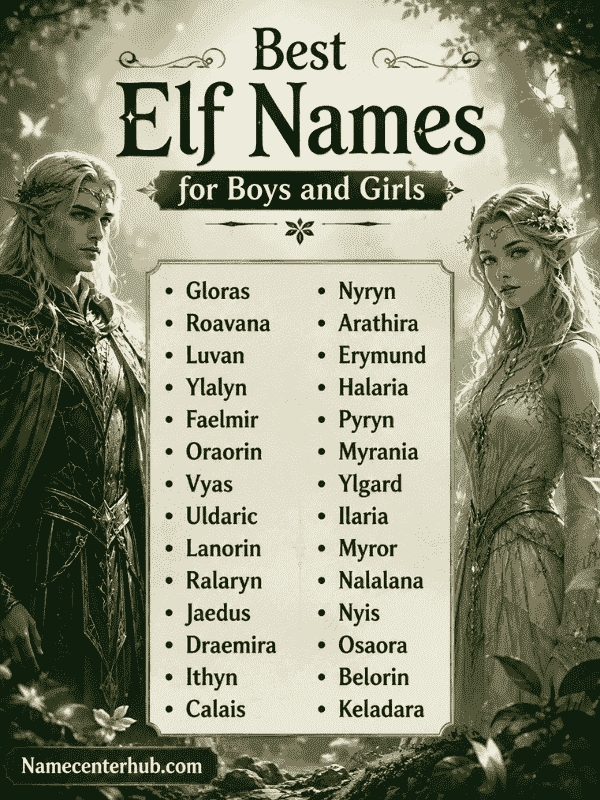 Best Elf Names for Boys and Girls