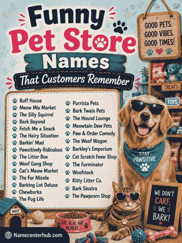 Funny Pet Store Names That Customers Remember