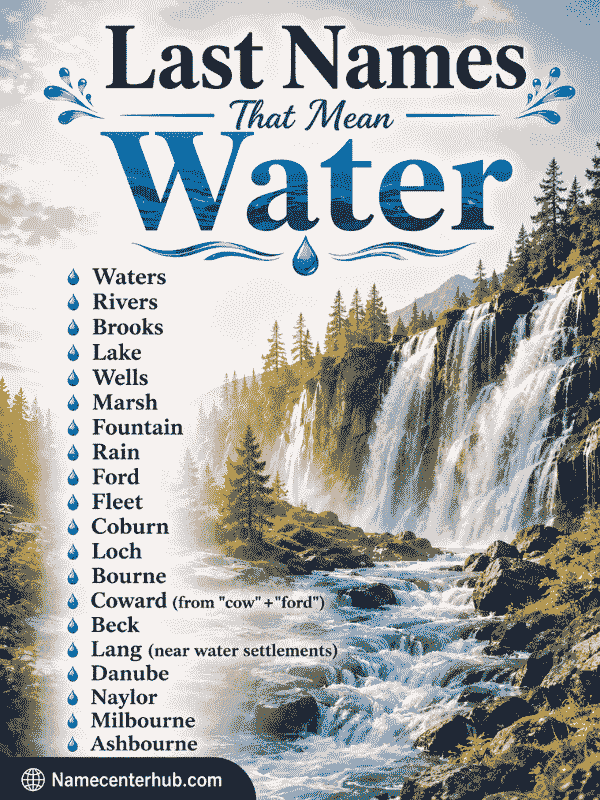 Last Names That Mean Water