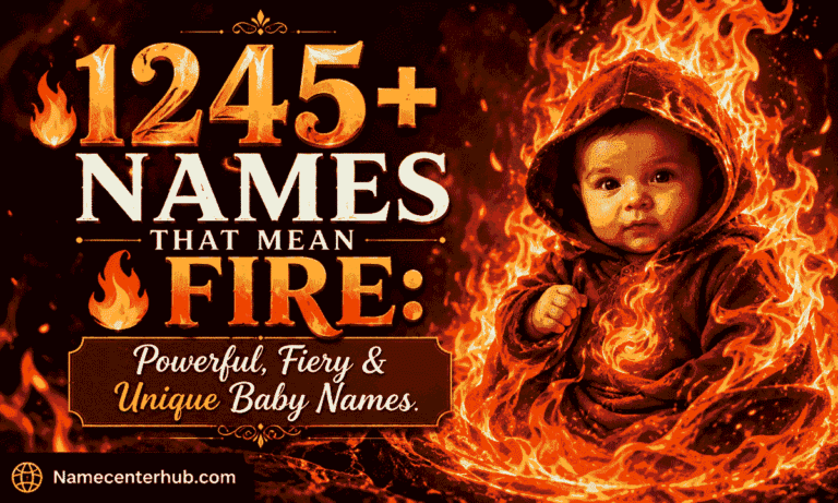 Names That Mean Fire