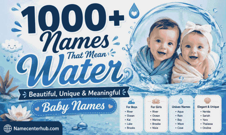 Names That Mean Water