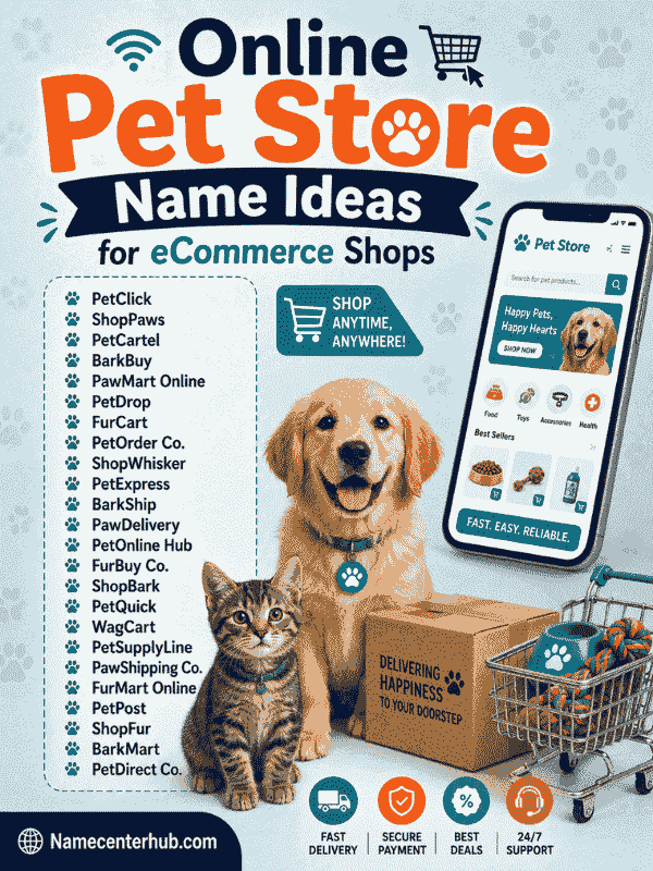 Online Pet Store Name Ideas for eCommerce Shops