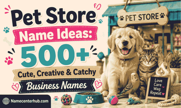 Pet Store Name Ideas