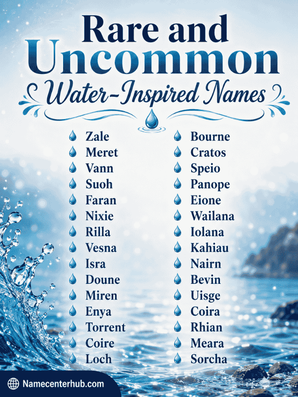 Rare and Uncommon Water-Inspired Names