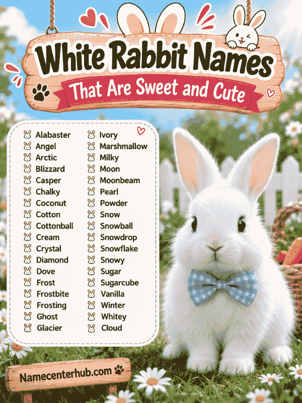 White Rabbit Names That Are Sweet and Cute