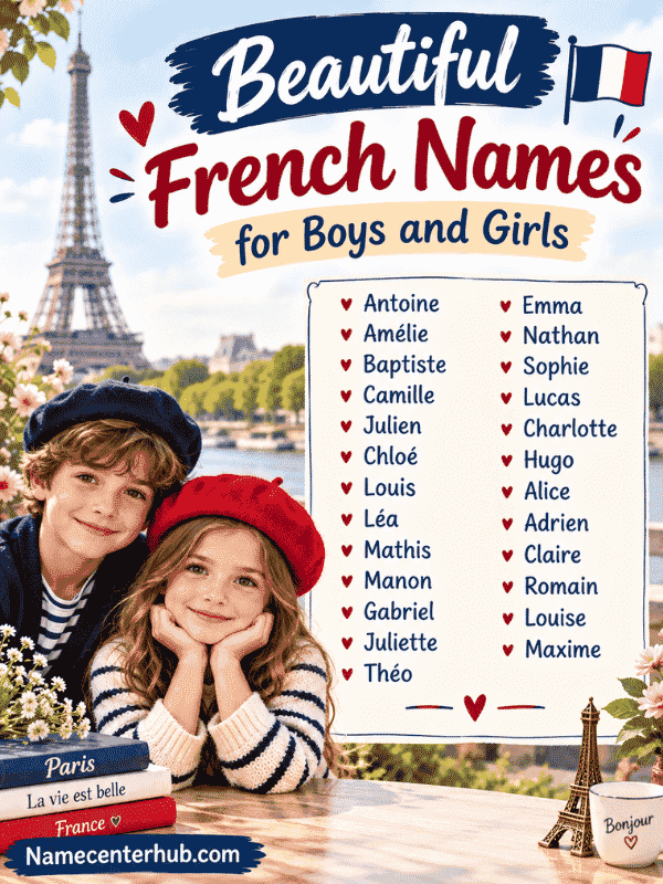 Beautiful French Names for Boys and Girls