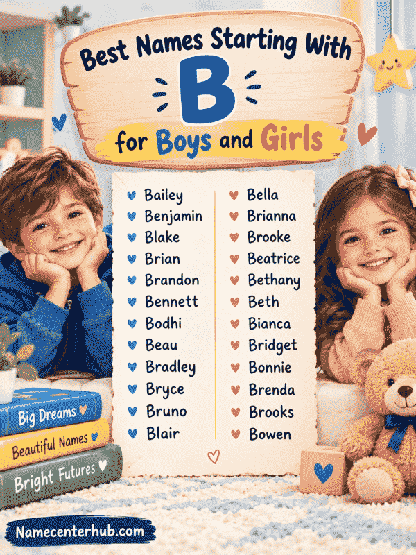 Best Names Starting With B for Boys and Girls