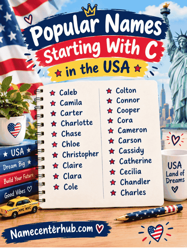 Popular Names Starting With C in the USA